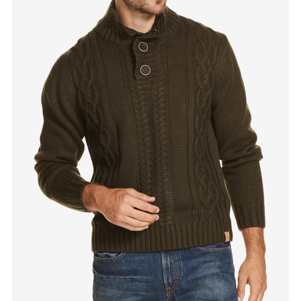 Weatherproof Cable Knit Jumper Chunky Heavy Pullover Long Sleeve Sweater
